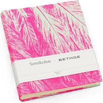 Semikolon Nuotraukų albumas Bethge x Semikolon Pfauenfeder 21,6 x 25,5 cm, rožinis