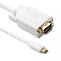 "Qoltec" USB 3.1 C tipo vyriškas / VGA vyriškas kabelis | FULL HD | Alternatyvus režimas | 1 m