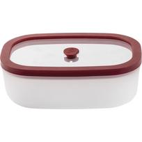 Stiklinis vakuuminis maisto indelis Berkel ICON 0,5 l, baltas / raudonas