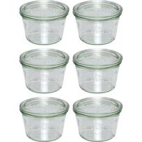 Stiklainiai WECK Mold Jar 370 ml su dangteliais, 6 vnt.
