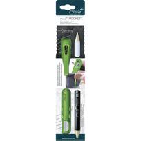 Pieštuko dėklas su drožimo peiliuku Pica Pocket 505/03 ir pieštuku 240 mm, Green