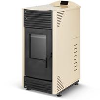 Granulinė krosnelė su vandens kontūru TOBY H 15 (4,3–14,3 kW) Kapučino
