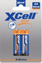 XCell Akku Solar X550AA Ni-MH Mignon AA 1,2V 800mAh 2 szt. | 149447 | 4042883802230