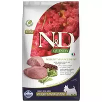 FARMINA N&D QUINOA - DOG Dry WEIGHT MANAGEMENT Lamb&Broccoli ADULT MINI 800 g