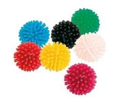 Žaislas katei - Guminis minkštas kamuoliukas kaip ežiukas, 3 cm skersmens