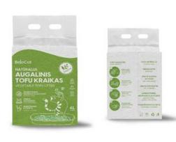 Kraikas katėms TOFU BeloCat, žaliosios arbatos kvapo, 6 l (2,5 kg), 2 mm granulės