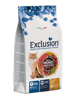 Exclusion Mediterraneo Monoprotein sausas pašaras sterilizuotoms katėms su jautiena, 1,5 kg
