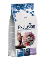 Exclusion Mediterraneo Monoprotein sausas pašaras sterilizuotoms didelėms katėms su vištiena, 1,5 kg