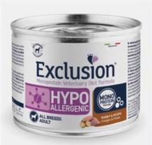 Exclusion Hypoallergenic konservai šunims su triušiena ir bulvėmis 200 g