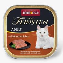 Animonda Vom Feinsten Adult with Chicken Liver – konservai katėms su vištienos kepenėlėmis, 100 g