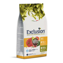 Exclusion Mono Protein Mediterraneo sausas pašaras mažų veislių šunims su jautiena, S, 500g