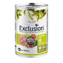 Exclusion Mono Protein Mediterraneo konservuotas pašaras šunims su vištiena, 400 g