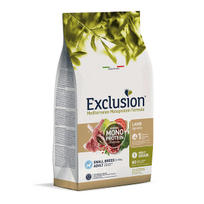 Exclusion Mono Protein Mediterraneo sausas pašaras mažų veislių šunims su ėriena, S, 500g