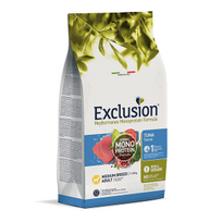 Exclusion Mono Protein Mediterraneo sausas pašaras vidutinių veislių šunims su tunu, M, 3 kg