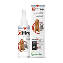 Otifree ausų valymo tirpalas šunims ir katėms, 160ml