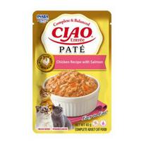 CIAO Pate konservai katėms su vištiena ir lašiša,40g