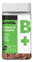 LIVOL B vitaminų kompleksas „Extra“ – 60 tablečių