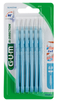 GUM BI-Direction tarpdančių šepetėlis 0.9 mm, pakuotėje 6 vnt.