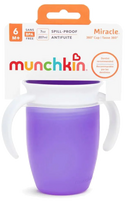 MUNCHKIN Miracle 360 Violet mokomasis puodelis 6m+, 207 ml