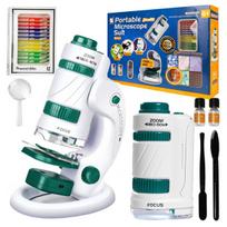 Mokomasis mikroskopas vaikams 2-in-1 Click4toys