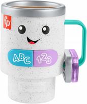 Žaislinis puodelis Fisher-Price "Juokis ir mokykis", 6–36 mėn., anglų ir vokiečių kalbomis