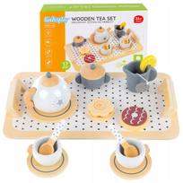Medinis arbatos servizas vaikams KINDERPLAY su padėklu
