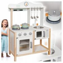 Medinė žaidimų virtuvėlė BABY MIX MONTESSORI, tinka nuo 3 metų