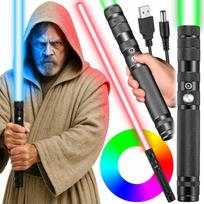 LED šviesos kardas, 16 spalvų, su garsu, puikiai tinka Star Wars gerbėjams