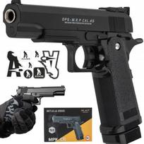 Metalinė COLT C6 žaislinė šaudyklė plastikiniais kamuoliukais