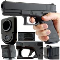 Metalinis GLOCK 17 juodas rutulinių šaudyklių ginklo maketas