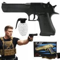 Metalinis žaislinis Desert Eagle pistoletas, 6 mm ASG
