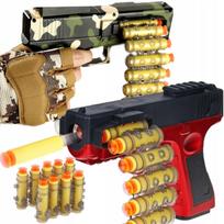 Žaislinis pusiau automatinis GLOCK šautuvas su 20 strėlyčių