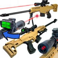 Žaislinis snaiperio šautuvas BARRETT M82 su lazeriu ir kolimatoriumi