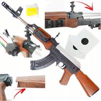 Plastikinis AK žaislinis šautuvas su lazeriu + 2 taikinio popieriai