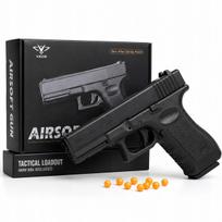 Metalinis GLOCK rutulėlių pistoletas, juodas, replika