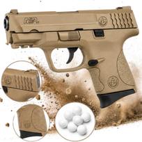 Žaislinis pistoletas ASG M&P 40, 6 mm, spyruoklinis, smėlio spalvos, polimerinis