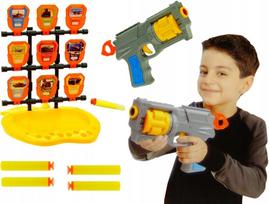 Lankas-šautuvas su strėlėmis, kulkomis ir skydu 4550