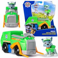 Žaislinis „Paw Patrol“ Rocky šiukšlių surinkimo sunkvežimis su figūrėle