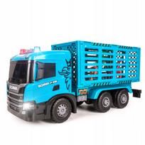 Žaislinis sunkvežimis SCANIA P 410, gyvūnų pervežimui, 50 cm