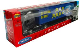 Metalinis sunkvežimio modelis WELLY Volvo FH su konteineriu