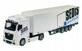 Metalinė BBurago Mercedes Actros vilkiko ir krautuvo modelių 1:43 rinkinys