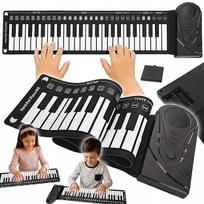 Nešiojamas elektroninis pianinas, sulankstoma silikoninė 49 klavišų klaviatūra