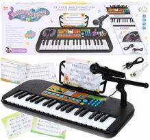 Vaikiškas elektroninis pianinas su mikrofonu