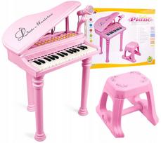 Vaikiškas pianinas su mikrofonu, MP3 grotuvas ir kėdutė