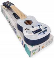 Medinis vaikiškas ADAMTOYS gitaros žaislas, 6 stygos
