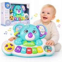 Muzikinis edukacinis pianinas–meškiukas koala, interaktyvus žaislas