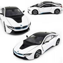 Metalinis BMW i8 kolekcinis modelis, baltas, 1:24