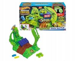 Žaislinis sunkvežimis HOT WHEELS Monster Trucks ARENA SMASHERS GUNKSTER, šviečiantis, HPN72