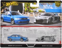 Automodelių rinkinys HOT WHEELS PREMIUM Audi S4 Quattro ir Audi R8 LMS, 2 vnt.