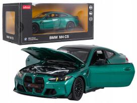 Metalinis BMW M4 modelis 1:24, atidaromos durelės ir bagažinė, Rastar